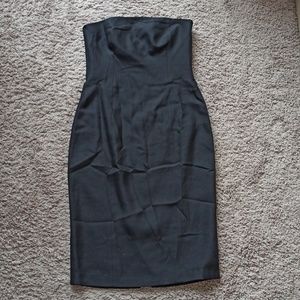 NWT KORS Michael Kors Black Strapless Mini Dress